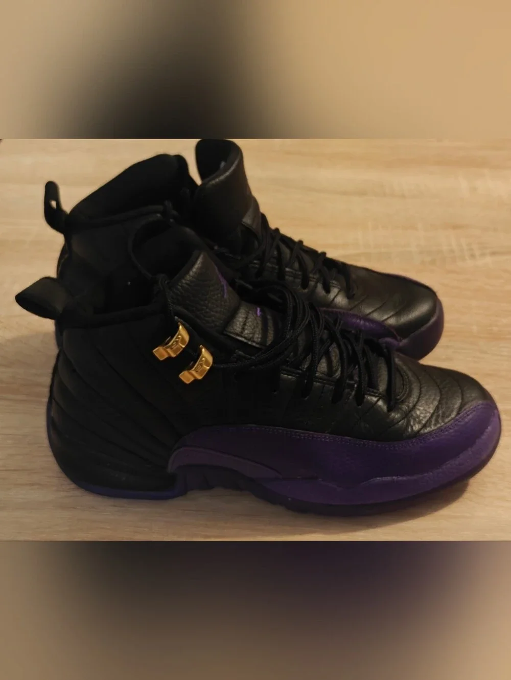 Nike Air Jordan 12 Retro GS Field Purple Black - Size 6.5Y - 153265-057